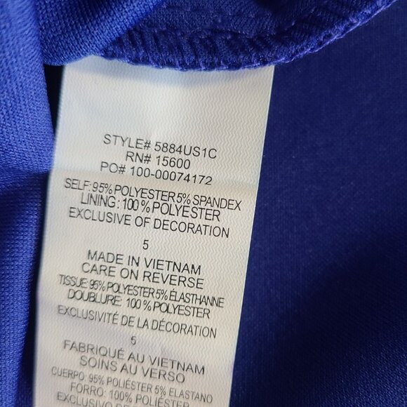 SEQUIN HEARTS Blue Short Fit and Flare Party Dress Juniors Small Hoco Dance NEW - Picture 7 of 8